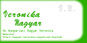 veronika magyar business card